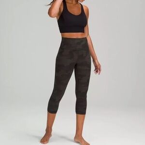 Lululemon Green Camo Align Leggings